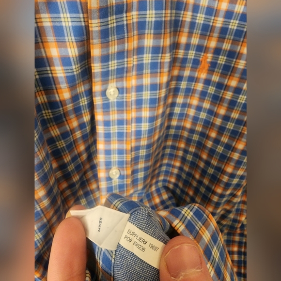 Ralph Lauren Polo Double Lined Button down Mens Sz Large - Picture 4 of 5